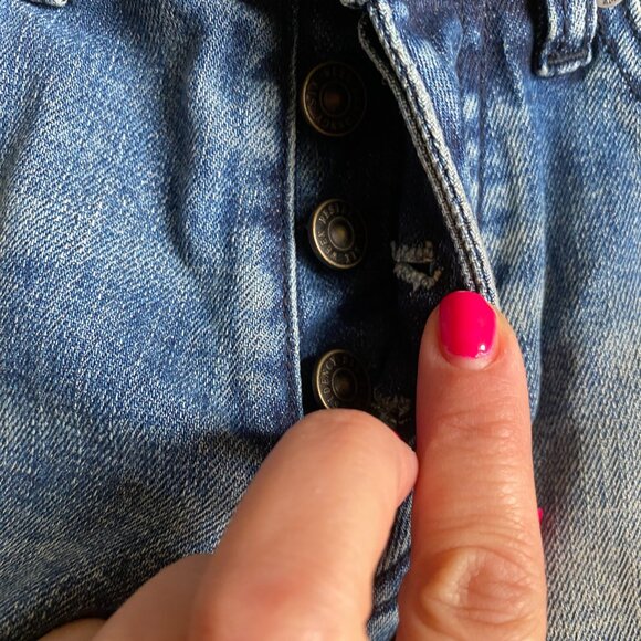 Six week Residency BNWOT skinny jeans sz 34 button fly vintage indigo - Picture 4 of 8